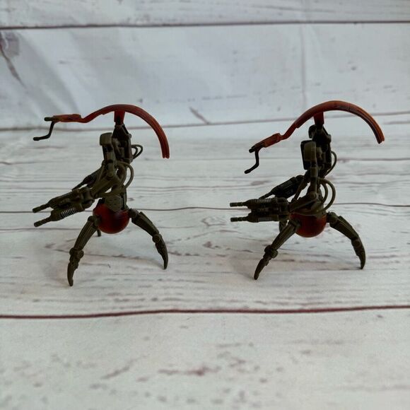 Star Wars Episode Ii Attack of the Clones Destroyer Droid Hasbro 2003 2 piece se - Picture 2 of 8